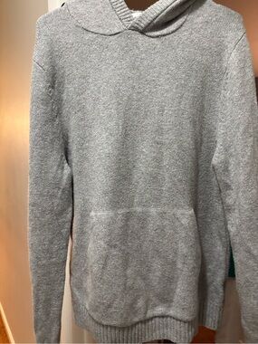 Goodfellow & Co Gray Crewneck Hooded Sweater